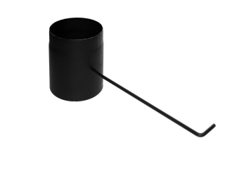 Klapka komínová pre krby s tiahlom 690(480)mm, farba čierna, d180mm