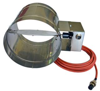 Klapka vzduchová regulačná so servom pre teplovzdušné rozvody, d150mm, pre Grand ECO/WiFire