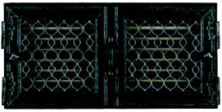 Mriežka ventilačná Tessin, 23x23cm, antická čierna