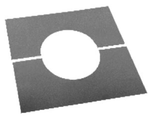 Uzáver dvojdielny stropný z nerezovej oceli 0°, izolácia 50mm