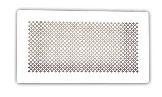 Mriežka ventilačná formovateľná, KLASIK, biela, 340x180mm